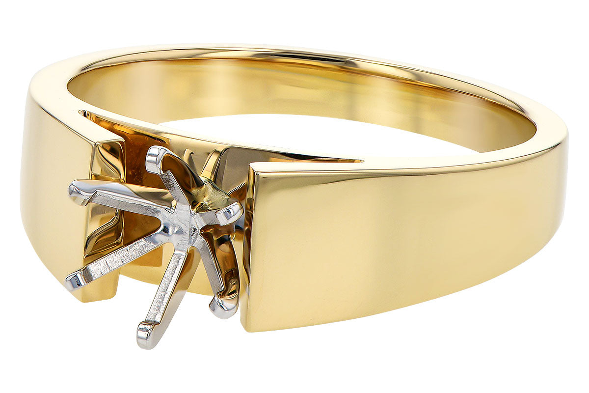 Allison Kaufman Engagement Ring Semi-Mount in 14K Yellow Gold (L7805), alternate view