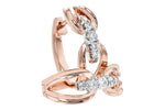 Allison Kaufman Diamond Earrings in 14K Rose Gold, 0.34 ctw (E2060), alternate view
