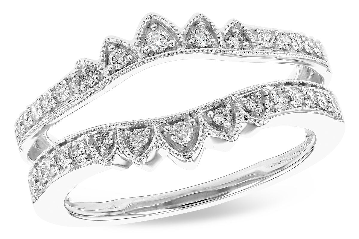 Allison Kaufman Diamond Ring Guard in 14K White Gold, 0.25 ctw (W2405)