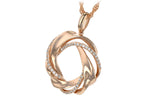 Allison Kaufman Diamond Necklace in 14K Rose Gold, 0.19 ctw (N8061), alternate view