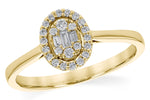 Allison Kaufman Diamond Ring in 14K Yellow Gold, 0.18 ctw