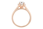 Allison Kaufman Diamond Engagement Ring Semi-Mount in 14K Rose Gold, 0.19 ctw (LR113-19), alternate view