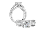 Allison Kaufman Diamond Engagement Ring Semi-Mount in 14K White Gold, 0.70 ctw, alternate view
