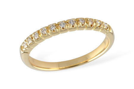 Allison Kaufman Diamond Wedding Band in 14K Yellow Gold, 0.15 ctw (W1824)