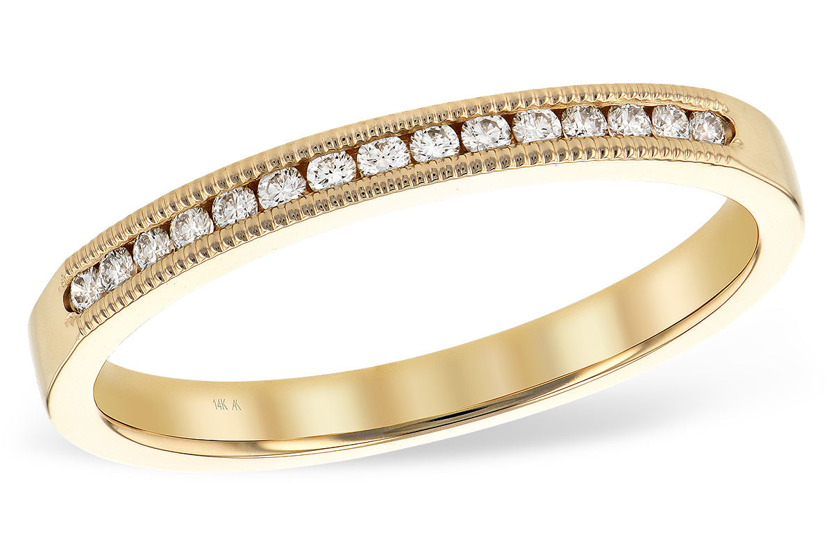 Allison Kaufman Diamond Wedding Band in 14K Yellow Gold, 0.12 ctw (WR108-12)