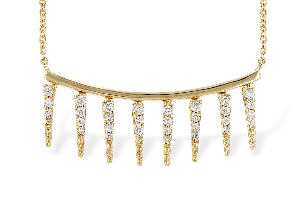 Allison Kaufman Diamond Necklace in 14K Yellow Gold, 0.25 ctw (N8182)
