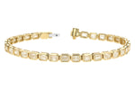 Allison Kaufman Fancy-Cut Diamond Bracelet in 14K Yellow Gold, 6.20 ctw