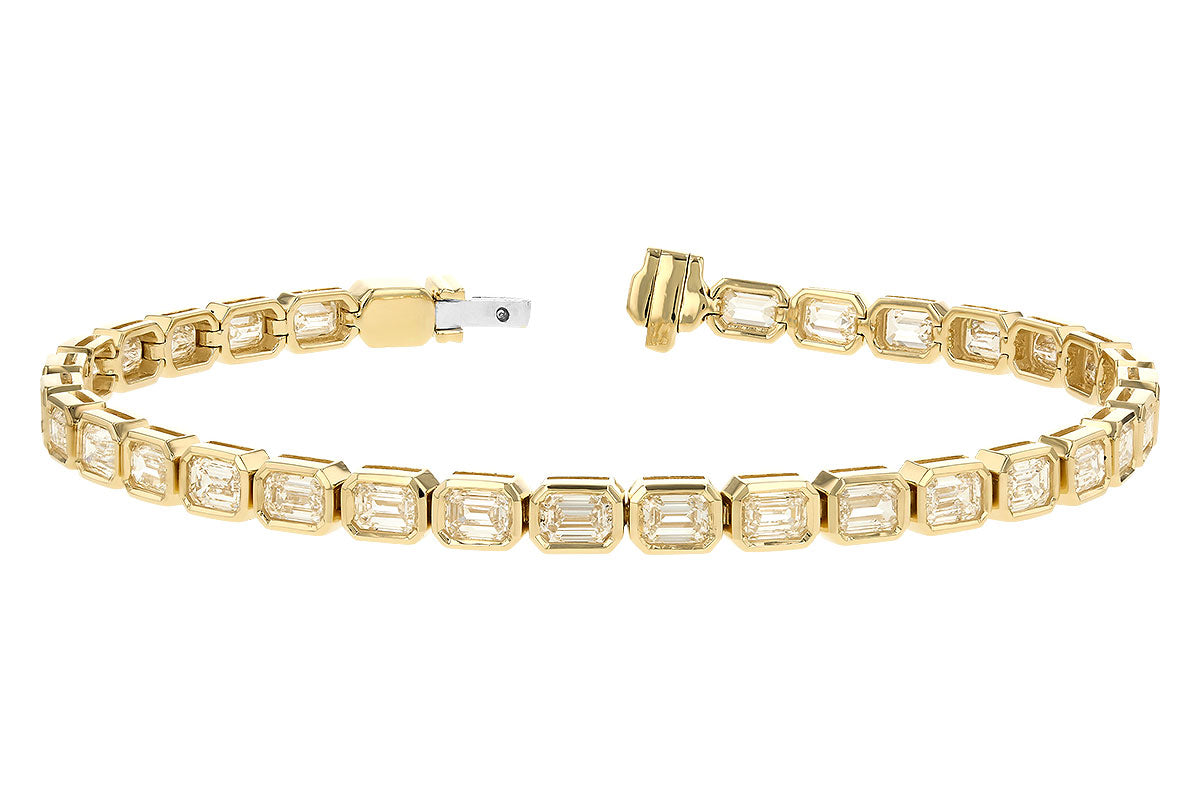 Allison Kaufman Fancy-Cut Diamond Bracelet in 14K Yellow Gold, 6.20 ctw