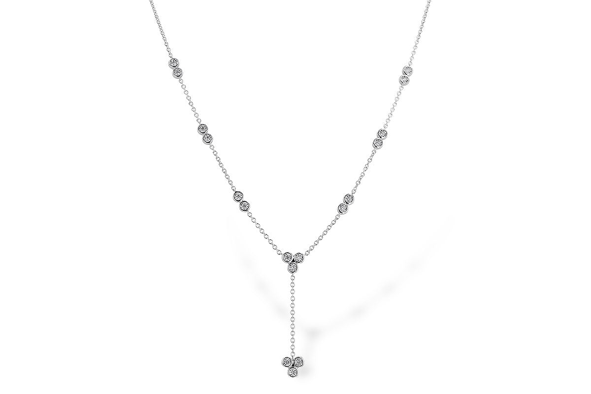 Allison Kaufman Diamond Necklace in 14K White Gold, 0.32 ctw (N8374)