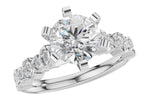 Allison Kaufman Diamond Engagement Ring Semi-Mount in 14K White Gold, 0.50 ctw (L7921)