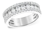 Allison Kaufman Diamond Wedding Band in 14K White Gold, 1.50 ctw (W2201)