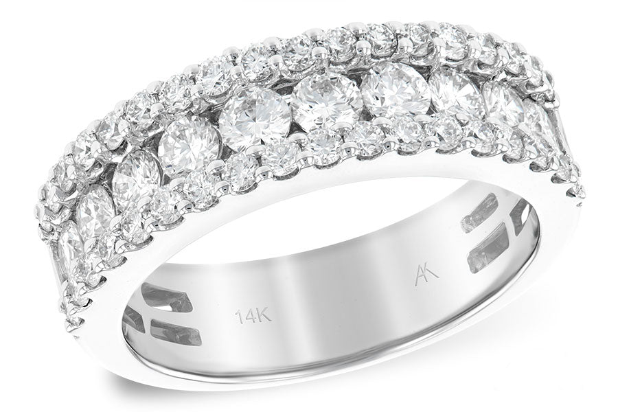 Allison Kaufman Diamond Wedding Band in 14K White Gold, 1.50 ctw (W2201)