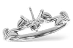 Allison Kaufman Engagement Ring Semi-Mount in 14K White Gold (L7908)