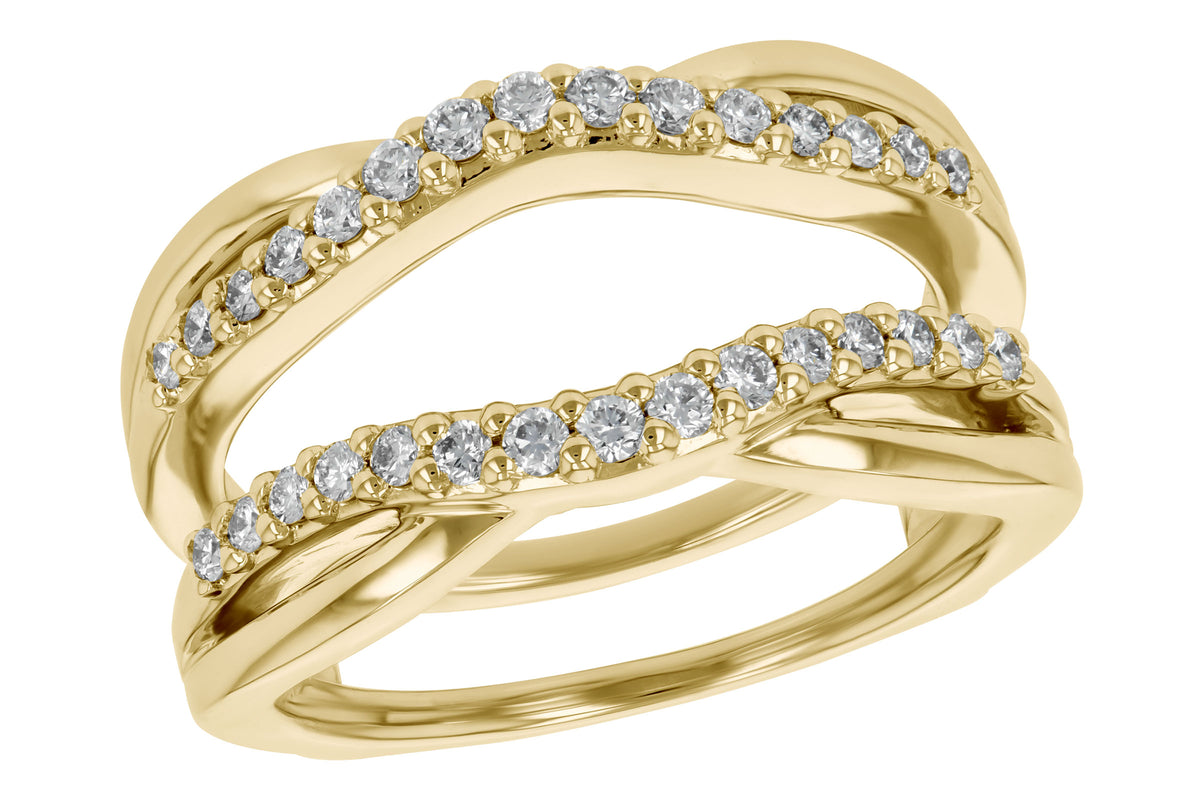 Allison Kaufman Diamond Ring Guard in 14K Yellow Gold, 0.37 ctw