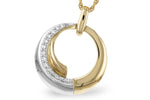 Allison Kaufman Diamond Necklace in 14K Yellow & White Gold, 0.25 ctw (N8490)