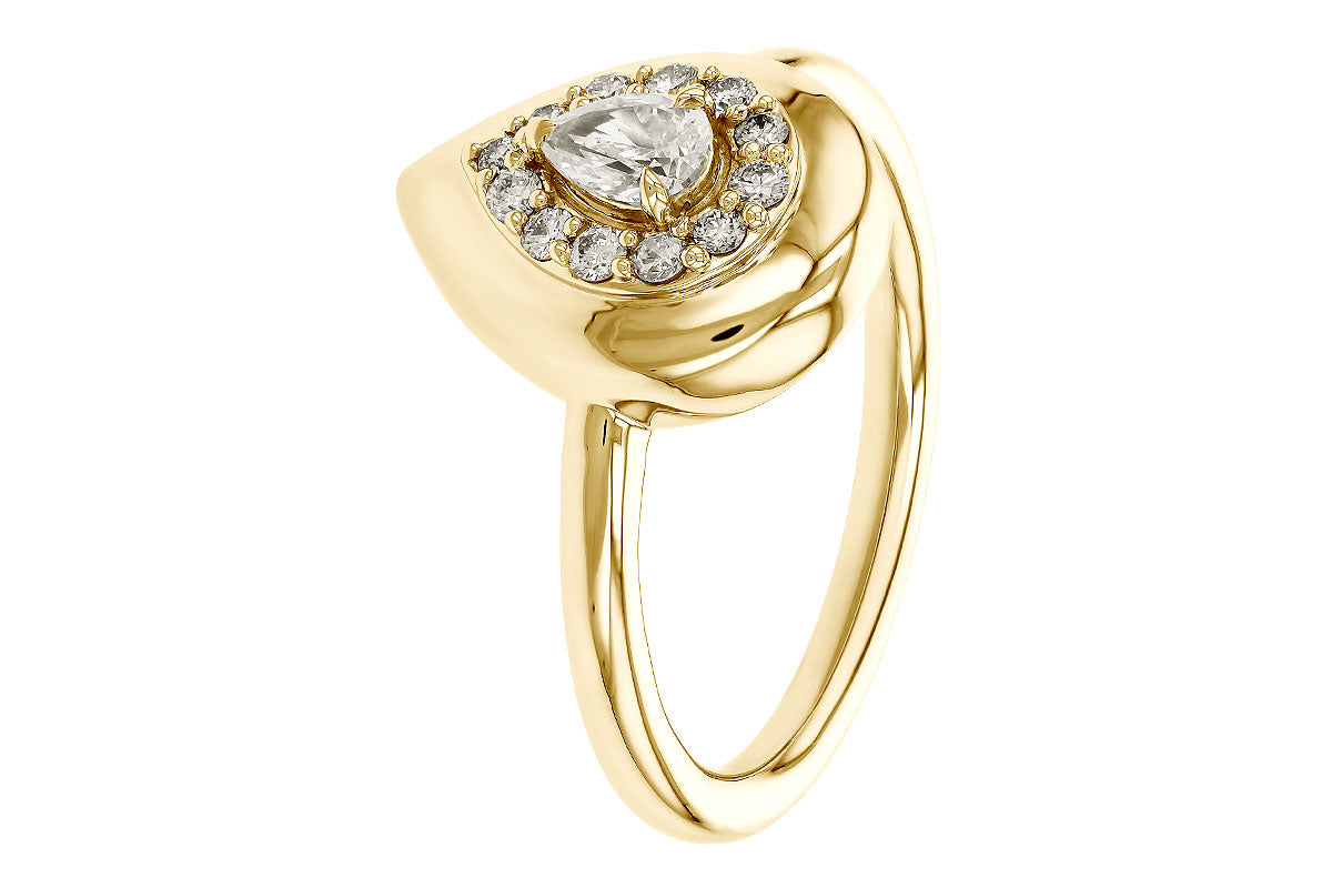 Allison Kaufman Diamond Ring in 14K Yellow Gold, 0.36 ctw, alternate view