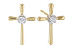 Allison Kaufman Diamond Earrings in 14K Yellow Gold, 0.04 ctw