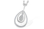 Allison Kaufman Diamond Necklace in 14K White Gold, 0.04 ctw
