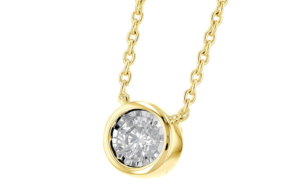 Allison Kaufman Diamond Necklace in 14K Yellow Gold, 0.24 ctw (NR60-25), alternate view