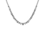 Allison Kaufman Baguette Diamond Necklace in 14K White Gold, 1.80 ctw