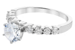 Allison Kaufman Diamond Engagement Ring Semi-Mount in 14K White Gold, 0.44 ctw (LR830-44), alternate view