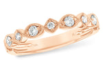 Allison Kaufman Diamond Wedding Band in 14K Rose Gold, 0.19 ctw (W1855)
