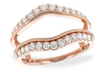 Allison Kaufman Diamond Ring Guard in 14K Rose Gold, 0.61 ctw