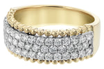 Allison Kaufman Diamond Wedding Band in 14K Yellow & White Gold, 1.00 ctw, alternate view