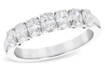 Allison Kaufman Fancy-Cut Diamond Wedding Band in 14K White Gold, 0.97 ctw