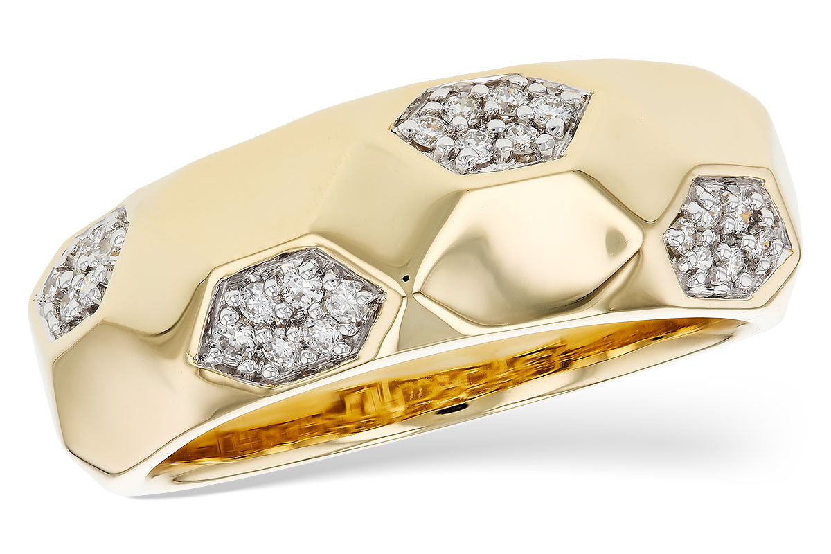 Allison Kaufman Diamond Ring in 14K Yellow Gold, 0.18 ctw