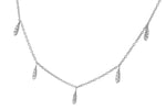 Allison Kaufman Diamond Necklace in 14K White Gold, 0.28 ctw, alternate view