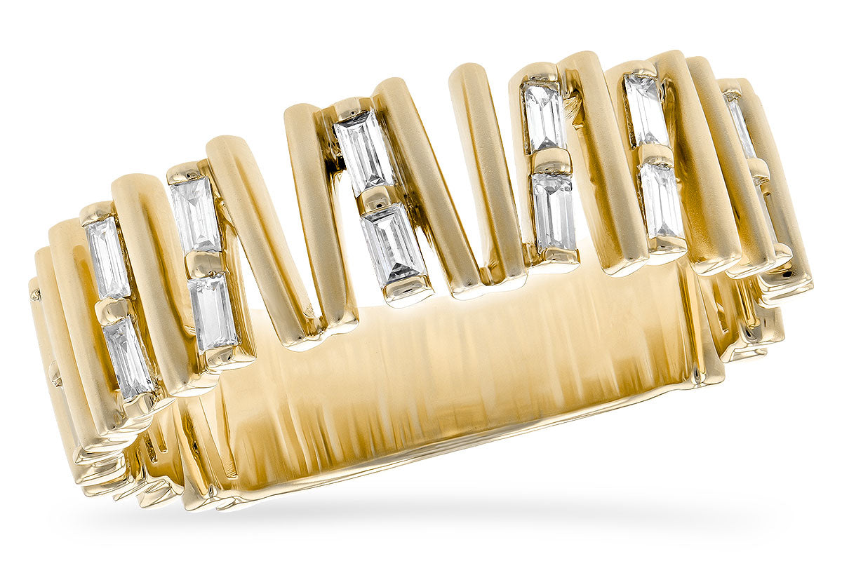 Allison Kaufman Diamond Wedding Band in 14K Yellow Gold, 0.24 ctw (W2311)