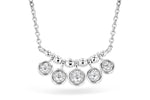 Allison Kaufman Diamond Necklace in 14K White Gold, 0.09 ctw