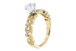 Allison Kaufman Diamond Engagement Ring Semi-Mount in 14K Yellow Gold, 0.12 ctw (L7750), alternate view