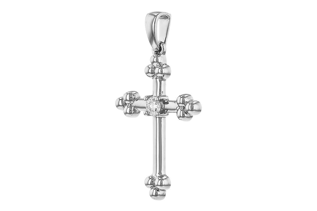 Allison Kaufman Diamond Pendant in 14K White Gold, 0.05 ctw (P6551), alternate view