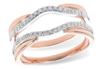 Allison Kaufman Diamond Ring Guard in 14K Rose & White Gold, 0.20 ctw (W2466)