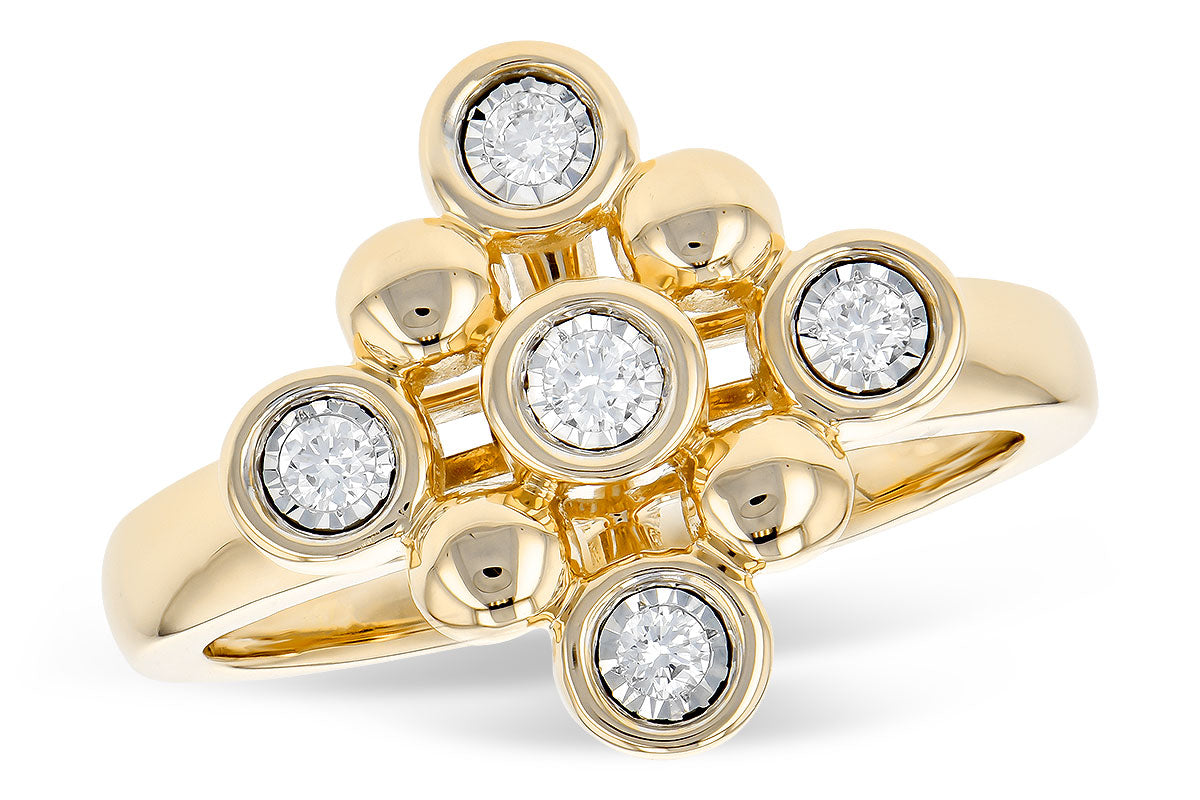 Allison Kaufman Diamond Ring in 14K Yellow Gold, 0.14 ctw