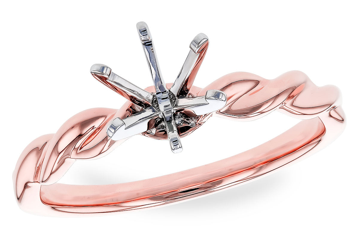 Allison Kaufman Engagement Ring Semi-Mount in 14K Rose Gold (L7843)