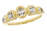 Allison Kaufman Fancy-Cut Diamond Ring in 14K Yellow Gold, 0.50 ctw