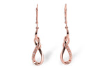 Allison Kaufman Diamond Earrings in 14K Rose Gold, 0.03 ctw