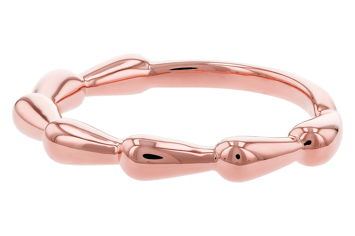 Allison Kaufman Wedding Band in 14K Rose Gold (W2661), alternate view