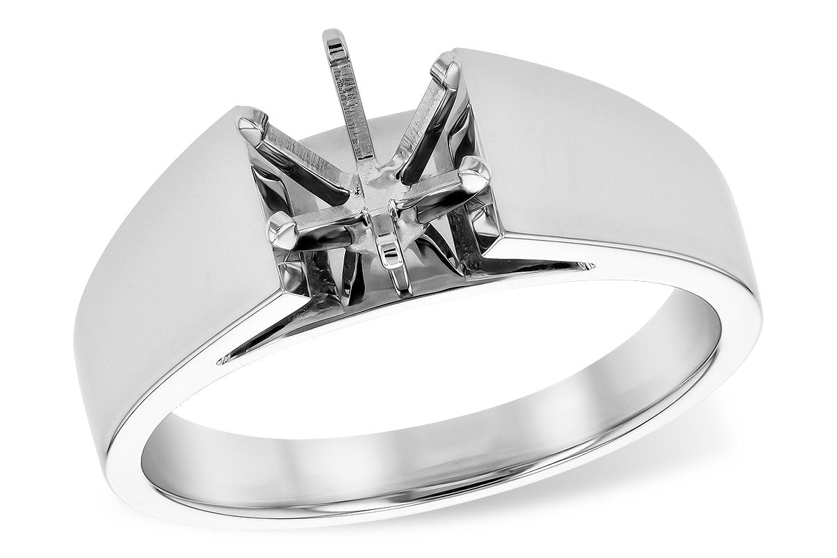 Allison Kaufman Engagement Ring Semi-Mount in 14K White Gold (L7805)