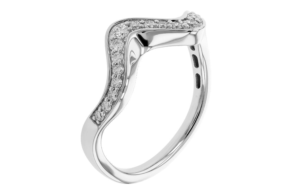 Allison Kaufman Diamond Ring in 14K White Gold, 0.25 ctw (D6048), alternate view
