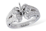 Allison Kaufman Diamond Engagement Ring Semi-Mount in 14K White Gold, 0.63 ctw