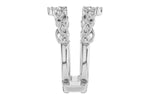 Allison Kaufman Diamond Ring Guard in 14K White Gold, 0.08 ctw, alternate view