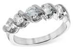 Allison Kaufman Diamond Wedding Band in 14K White Gold, 1.00 ctw (WR115-1)