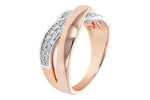Allison Kaufman Diamond Wedding Band in 14K Rose Gold, 0.34 ctw (W2357), alternate view