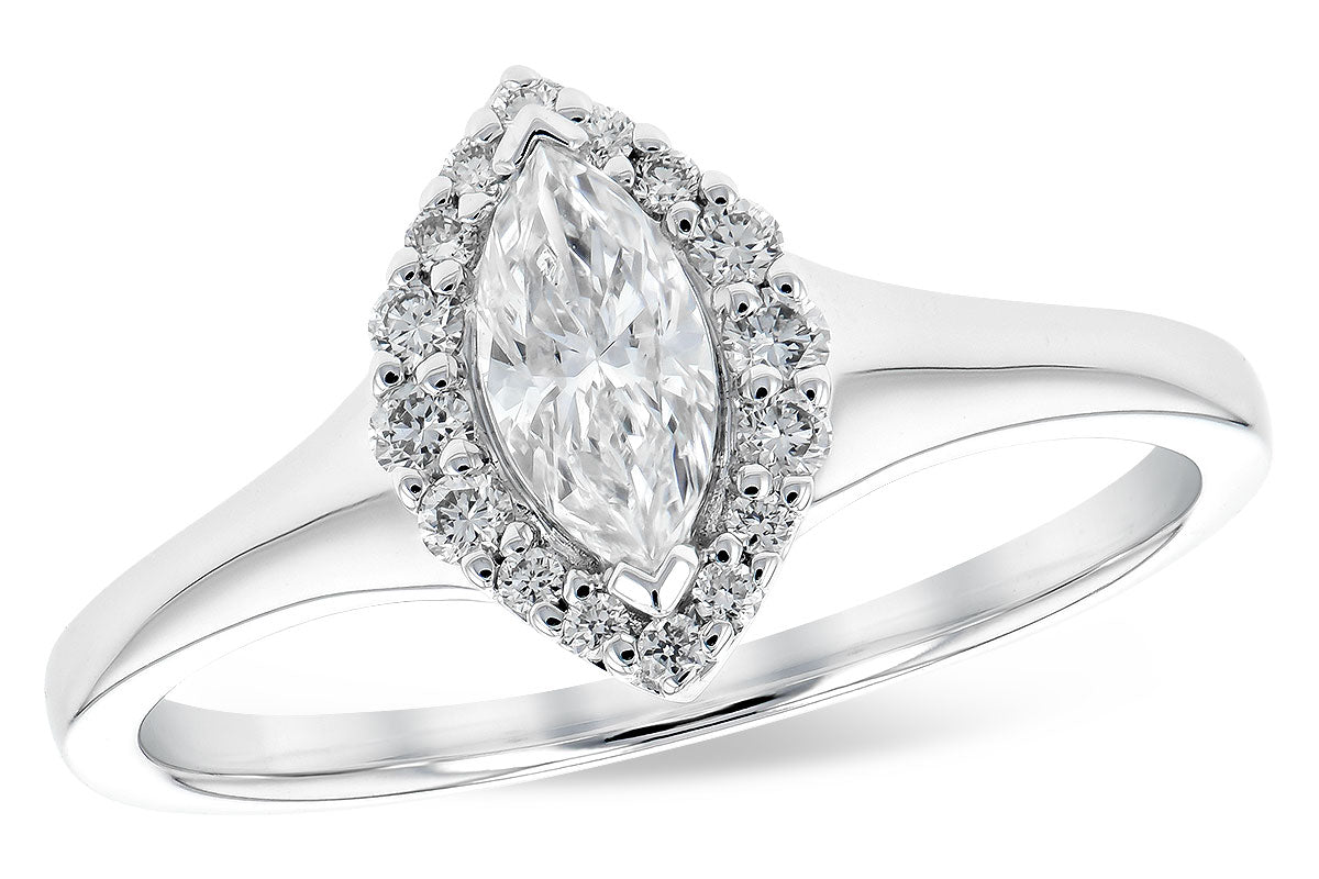 Allison Kaufman Diamond Ring in 14K White Gold, 0.50 ctw (DV110)