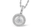 Allison Kaufman Diamond Necklace in 14K White Gold, 0.20 ctw (N8198)