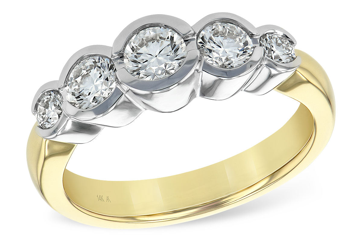 Allison Kaufman Diamond Wedding Band in 14K Yellow Gold, 1.00 ctw (WR106-1)
